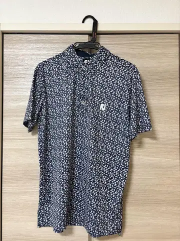 풋조이 FootJoy 골프웨어 반팔 남성용 플라워 프린트 반팔