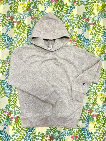 그레이 후드 부착 후드티