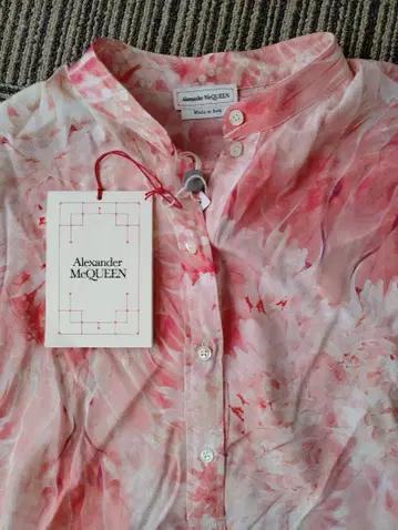 [ 미사용 ] Alexander McQueen 플로럴 긴팔 블라우스