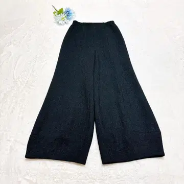 새상품급 시빌라 Sybilla 배럴 레그 와이드 팬츠 블랙 M