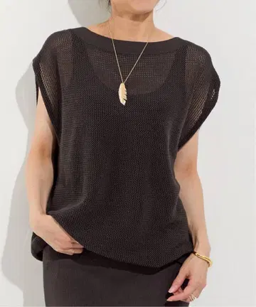 L'Appartement MESH NO SLEEVE KNIT 새상품
