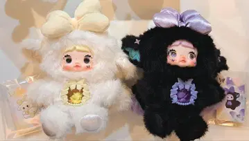 nommi 이세계 봉제 인형 2세트 화이트 블랙