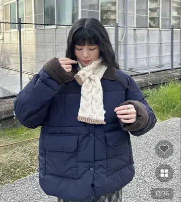nugu sep19 코듀로이 컬러 패딩 점퍼