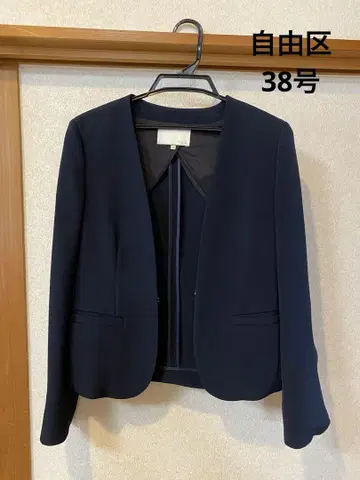 네이비 노카라 자켓 사이즈 38