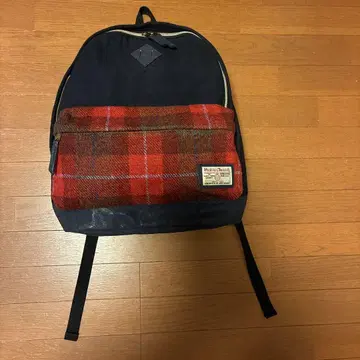 체크 무늬 백팩 백팩