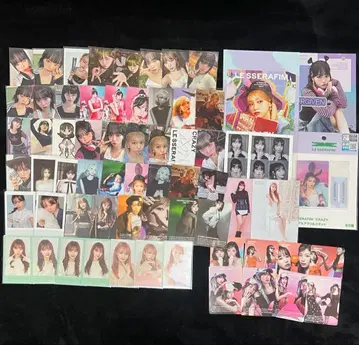 lesserafim izone 채원 트레이딩 카드 등 묶음 판매