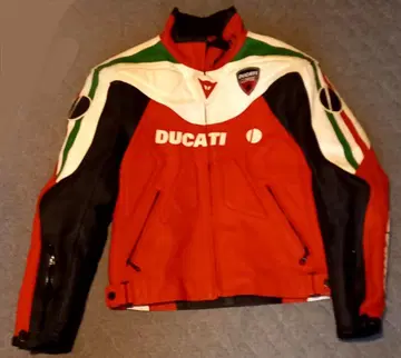 이탈리아제 ducati dainese 가죽 바이크 자켓 라이더