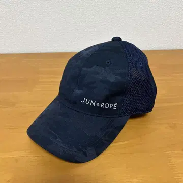 JUN&ROPE 네이비 카모플라쥬 캡