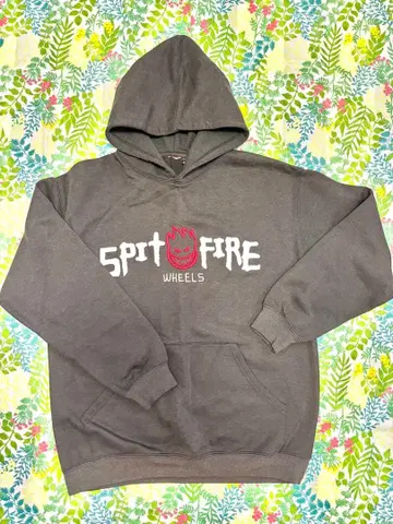 SPITFIRE 로고 블랙 후디