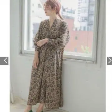 ITEMS URBAN RESEARCH 꽃무늬 래글런 원피스