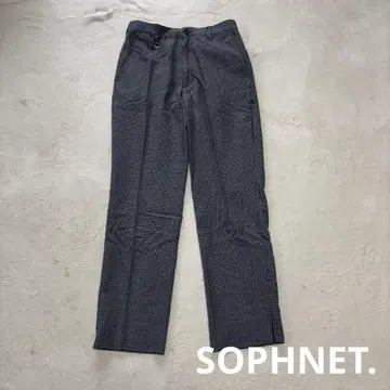 SOPHNET. 하운드 투스 패턴 와이드 슬랙스