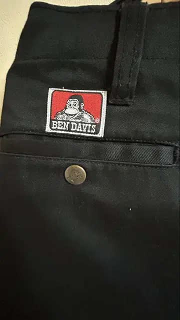 BEN DAVIS 블랙 슬림핏 팬츠