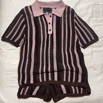 미사용품 ZARA 스트라이프 니트 셋업