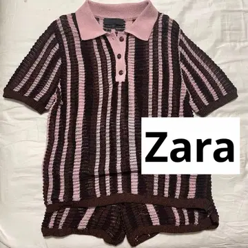 미사용품 ZARA 스트라이프 니트 셋업