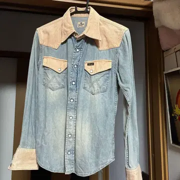 Wrangler 데님 셔츠 S 사이즈