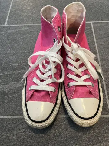 ALL STAR 핑크 하이컷 스니커즈