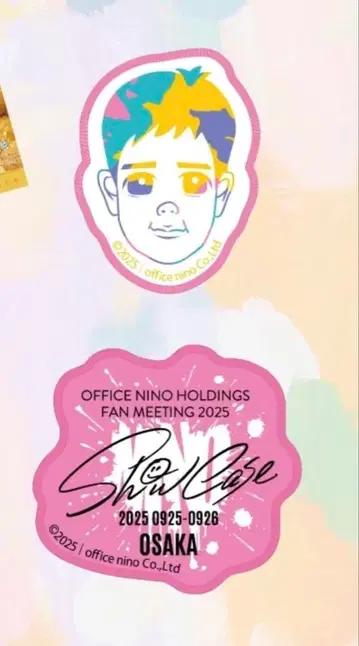 니노미야 카즈나리 ShowCase 와펜 스티커 세트 (오사카)