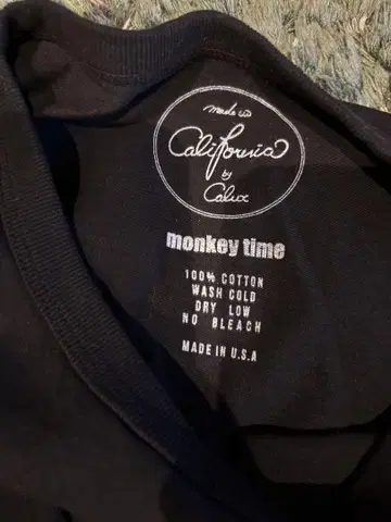 monkey time 블랙 T셔츠 XL