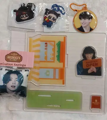 JUNGKOOK 모크님 아크릴 스탠드 & 키링 5개 세트