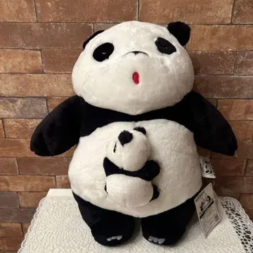 지브리 토토로 모델 TAITO 팬더와 아기 팬더 봉제 인형