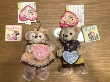 더피&셰리메이 발렌타인 인형 배지 커플 세트