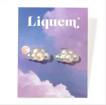 Liquem 리큐엠 구름 귀걸이 (펄)