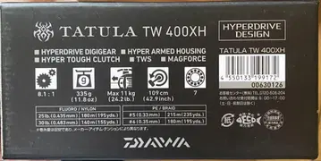 [ 미사용 ] 다이와 타투라 TW 400 XH