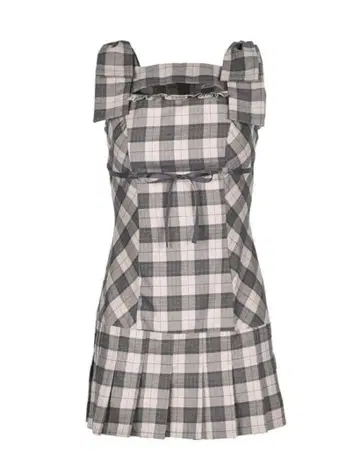 릴리 에뮬리 Shoulder Ribbon Check 원피스