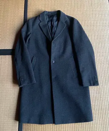 [ 고급 캐시미어 ] 유니클로 체스터 코트 롱 코트 울 체크