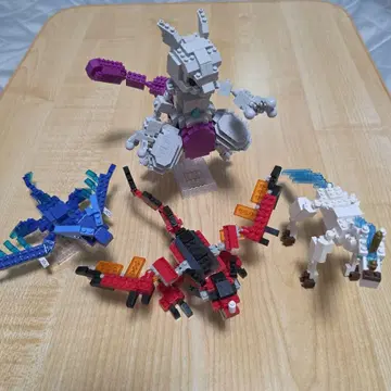 nanoblock 뮤츠 이프리트 리바이어선 유니콘 제작 완료