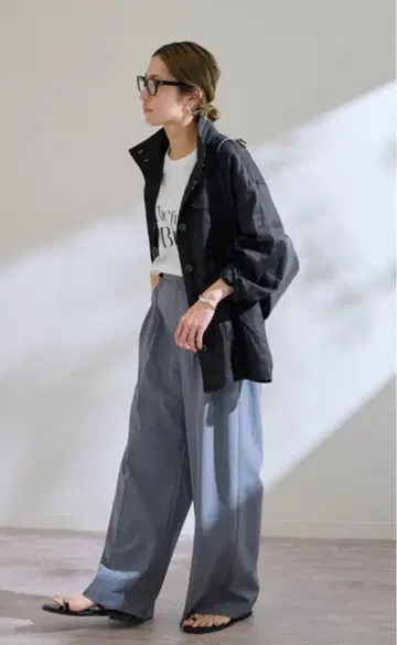 24SS FRAMeWORK 라미 스탠드 블루종 자켓