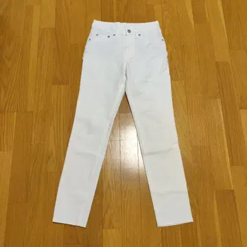 비쓰리 화이트 스키니 팬츠