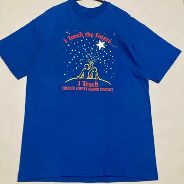 80s 90s Hanes I Touch The Future 티셔츠