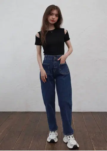 kicuri Front Pocket denim ( Indigo )