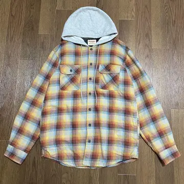 Wrangler 체크 후디 자켓 안감 퀼팅 후드티
