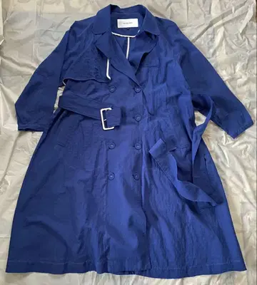LE CIEL BLUE 얇은 소재 트렌치코트 롱 코트 르쉘블루
