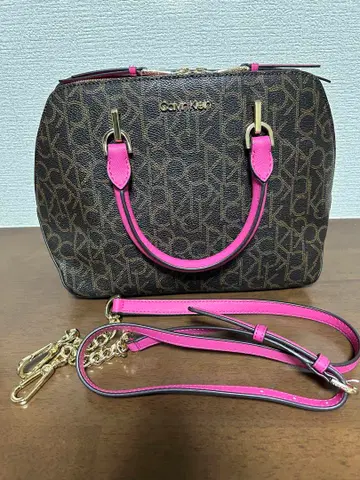 Calvin Klein 숄더백 브라운/핑크