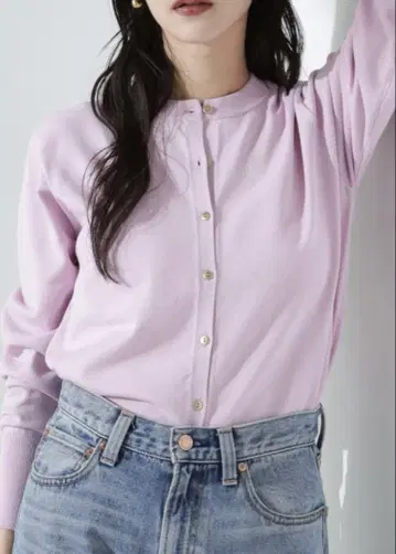세탁기 사용 가능 대나무 레이온 니트 가디건
