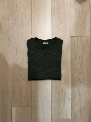 Steven Alan 울 보더 숏 슬리브 T셔츠 LOOSE