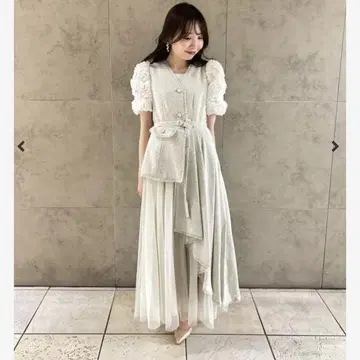 RANDA 튤 레이어드 자켓 원피스