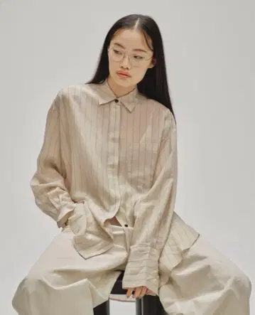 TODAYFUL 스트라이프 실키 셔츠