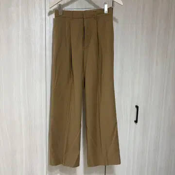 미라 오웬 카멜 베이지 와이드 팬츠 새상품급