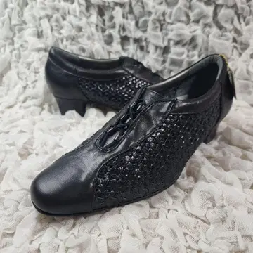 새상품 마드라스 이탈리아제 인트레차트 가죽 펌프스 23cm