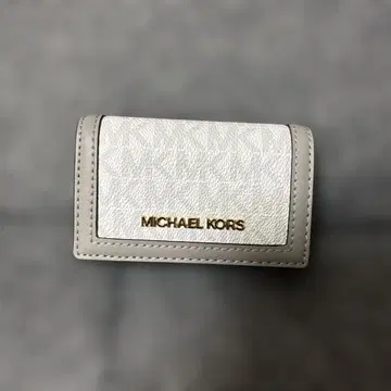 MICHAEL KORS 화이트 가죽 키케이스