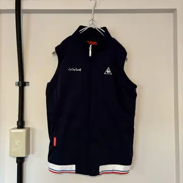 르꼬끄골프 지퍼 베스트 네이비 계열 Le Coq Sportif