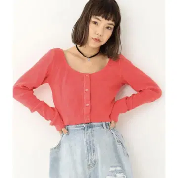 another edition 골지 스퀘어넥 풀오버 프리 사이즈
