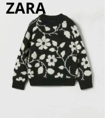 ZARA 완판템 자카드 니트 스웨터