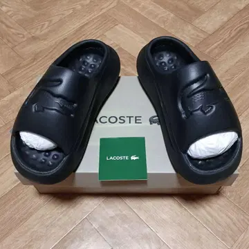 LACOSTE 서브슬라이드 샌들 블랙