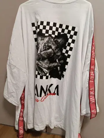 VANKA 체커 패턴 T셔츠
