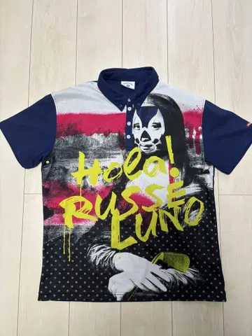 RUSSELUNO 그래픽 피케 셔츠 사이즈 7